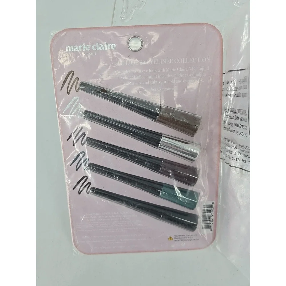 3 Lot Liquid Eyeliner Collection Set ByMarie Claire‎ Paris - Winged Beauty 5 Pcs